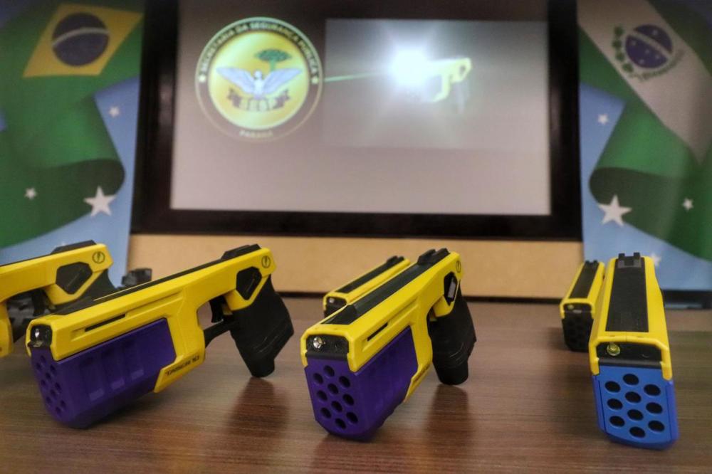 Estado compra 1,4 mil armas não letais para auxiliar trabalho das forças de segurança. Foto: Ricardo Almeida/SESP-PR