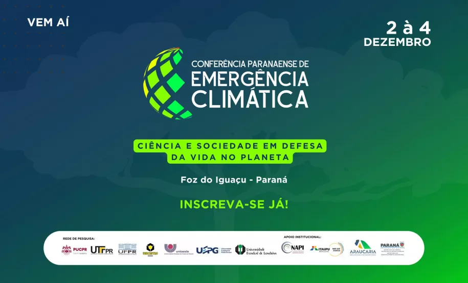 Paraná sediará conferência sobre desafios climáticos. Foto: SETI-PR