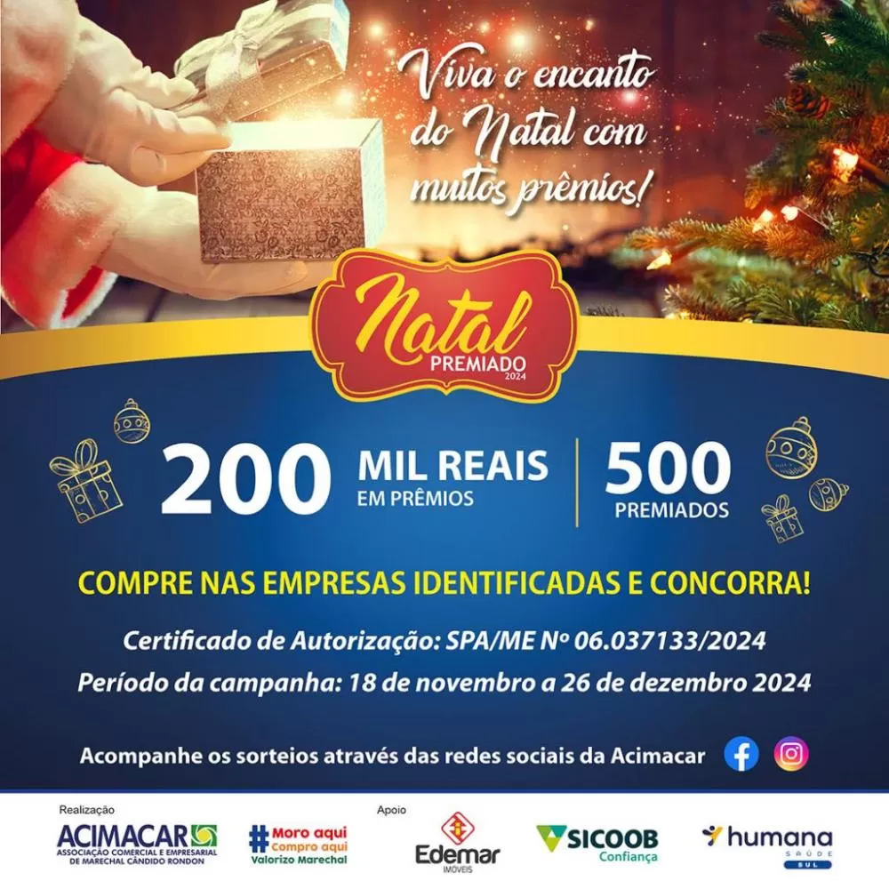 O banner oficial da campanha.