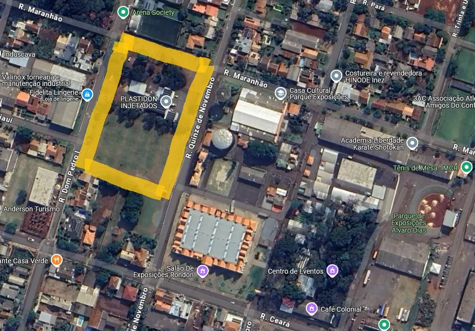 Imagem da área a ser desapropriada. Foto: Divulgação