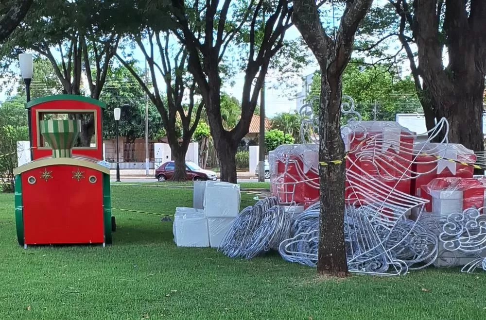 A praça Dealmo Poersch será mais uma vez o ponto central de decoração. Foto: Divulgação