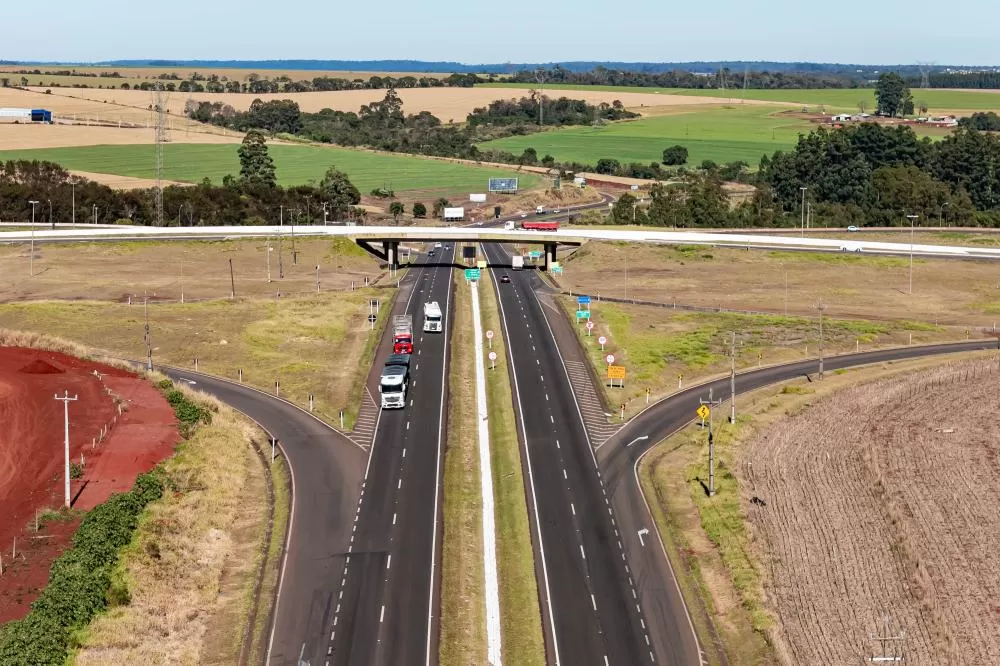 BR-277 - Trevo cascavel - Cascavel-Foz do Iguaçu. Foto: Roberto Dziura Jr/AEN