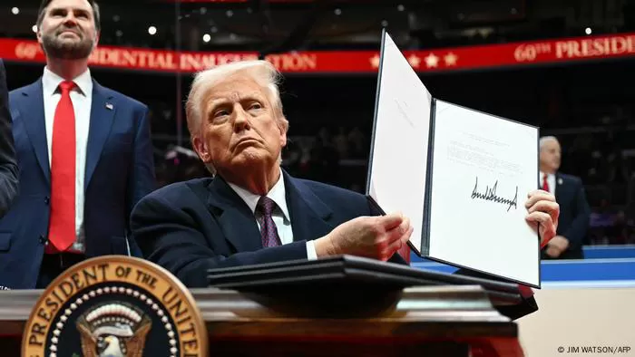 Trump já assinou as primeiras medidas como presidente dos EUA. Foto: Reprodução