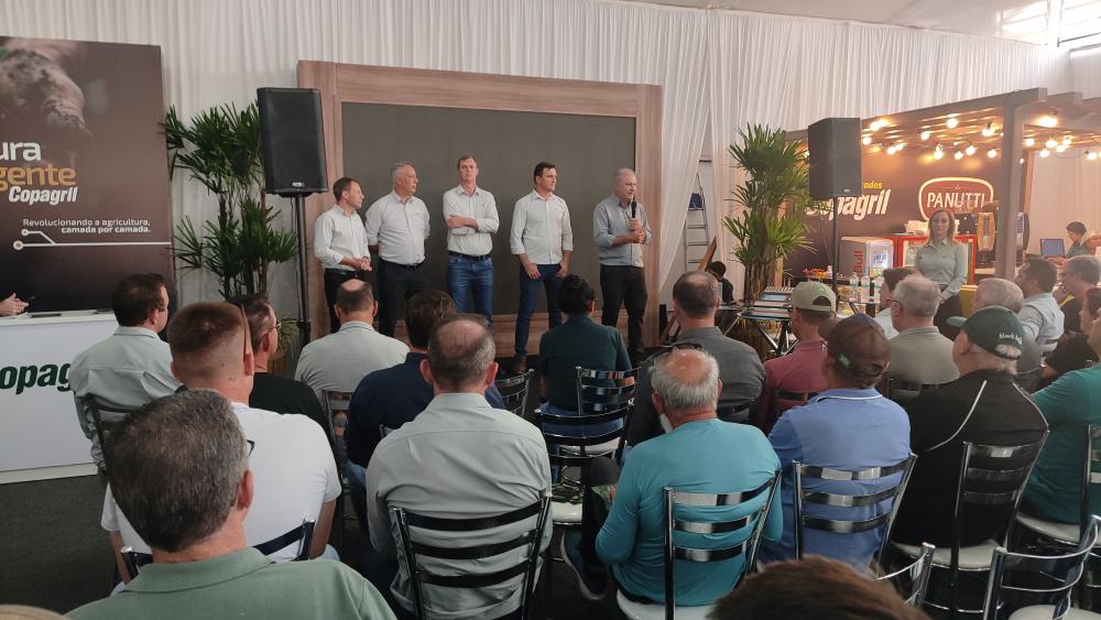A diretoria da Copagril anunciou a novidade durante a Expo Rondon 2024. (Foto: João Livi)