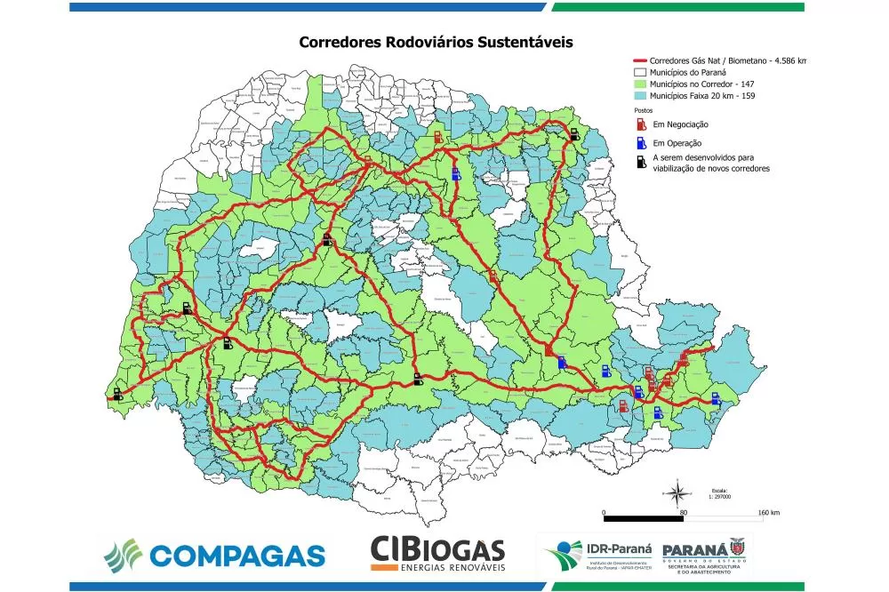 Marechal Cândido Rondon e região faz parte do Corretor Rodoviário Sustentável. Imagem: Divulgação 