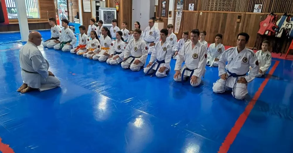 Atividades da Associação Liberdade de Karatê Shotokan. Foto: Divulgação