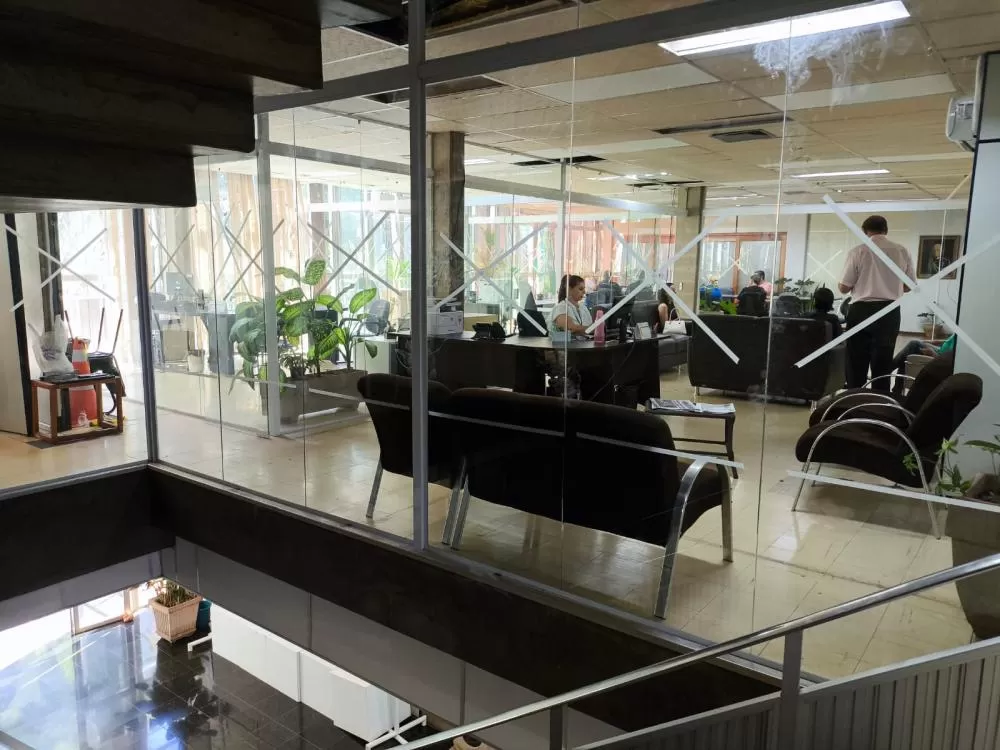 Paredes de vidros demonstram transparência. Foto: Assessoria/Prefeitura