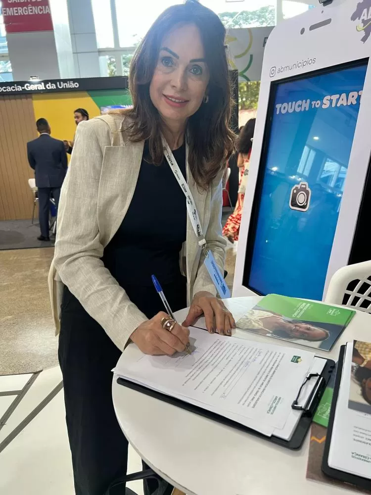 A vice-prefeita Judith Sendtko representou Palotina no Encontro Nacional de Novos Prefeitos e Prefeitas, realizado em Brasília. Foto: Divulgação 