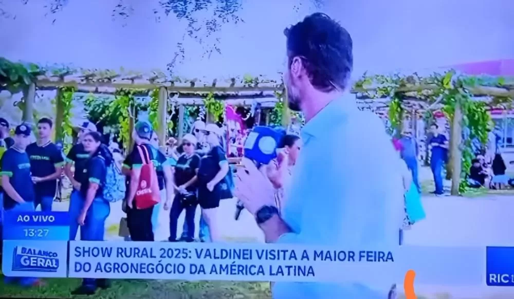 Golpe de sorte ou de marketing; ação da Calçados Beira Lago repercutiu na RIC TV. Imagem:Reprodução