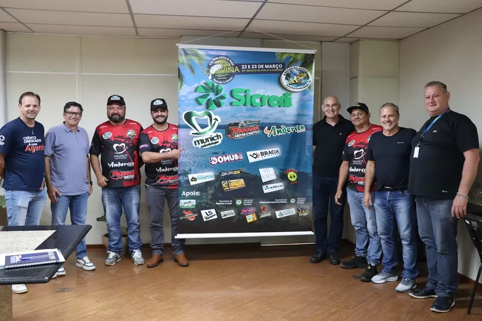 Organizadores da Pesca da Corvina estiveram reunidos na Prefeitura Municipal para tratar da organização do evento.