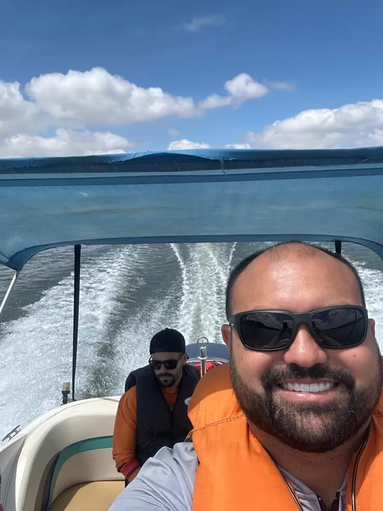 O instrutor Samuel Mioti da Silva em aula prática. Fotos: Divulgação