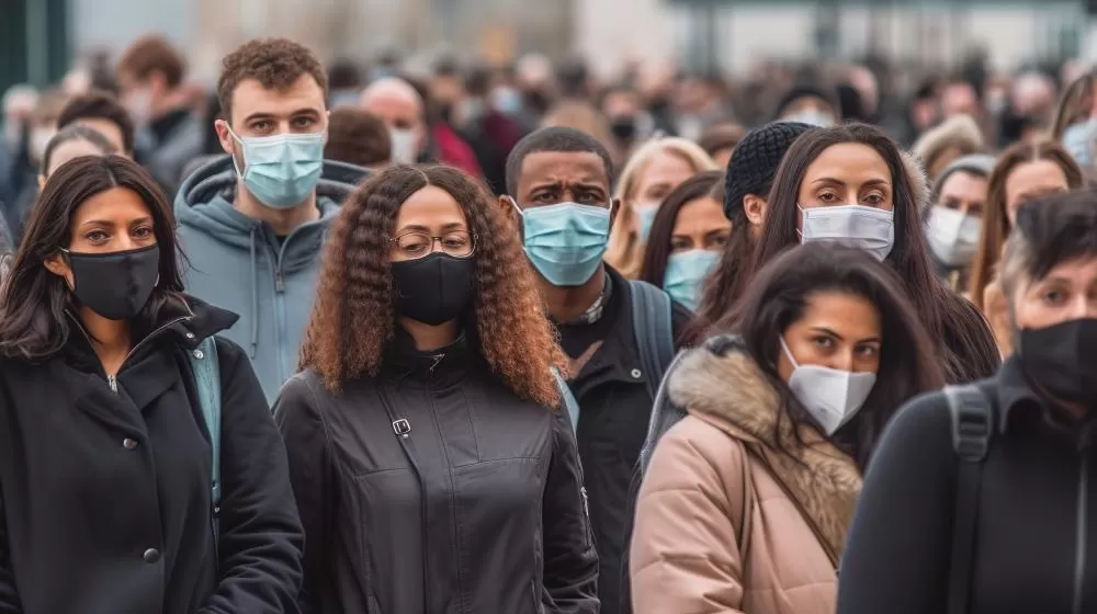 Por onde se andava, via-se pessoas com máscaras, item que se tornou obrigatório durante a pandemia. (Foto: Freepik)