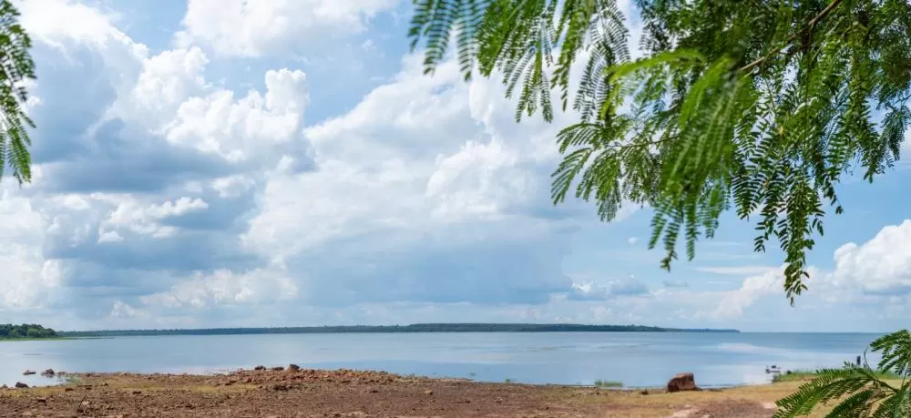 Área do reservatório da Itaipu onde será instalada a usina solar flutuante. (Foto: Sara Cheida/Itaipu Binacional)