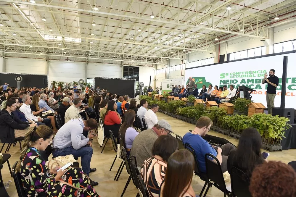 5* Conferência Estadual do Meio Ambiente - Emergência Climática. Curitiba 12 Março de 2025, Centro de eventos Positivo. Na foto ambiente da conferência.//Fotos Denis Ferreira Netto. (Foto: Denis Ferreira Netto/SEDEST-PR)