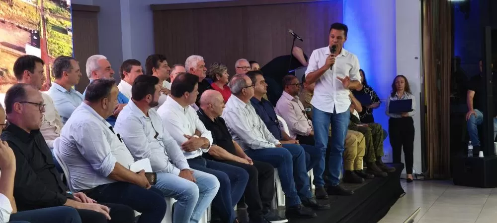 O secretário de estado, Sandro Alex, destacou: “Estamos tirando do papel um sonho de décadas e construindo um futuro mais seguro e próspero para todos”. (Foto: João Livi)
