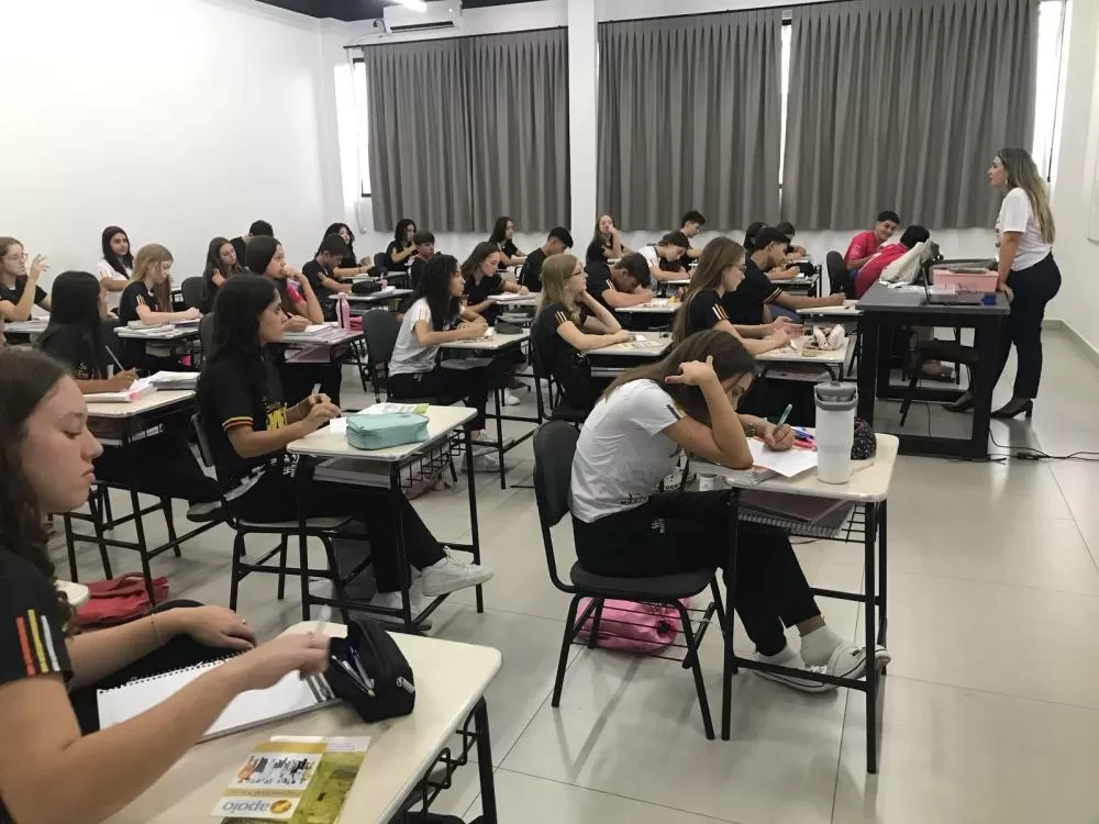 Estudantes do Ensino Médio do Colégio Martin Luther estão participando do programa “Ser ou Não Ser”. (Foto: Assessoria/Martin Luther)