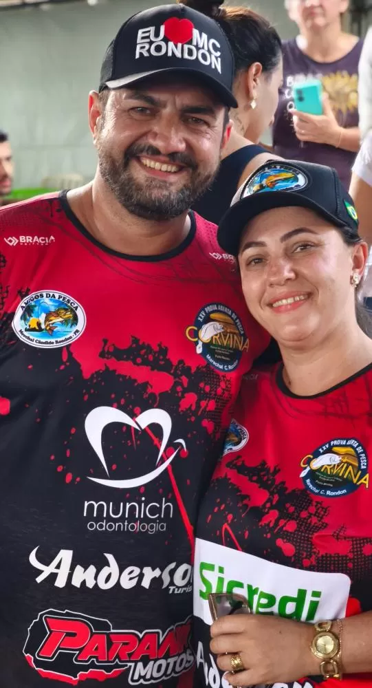 O prefeito Adriano Backes com a esposa Andria. (Foto: João Livi)