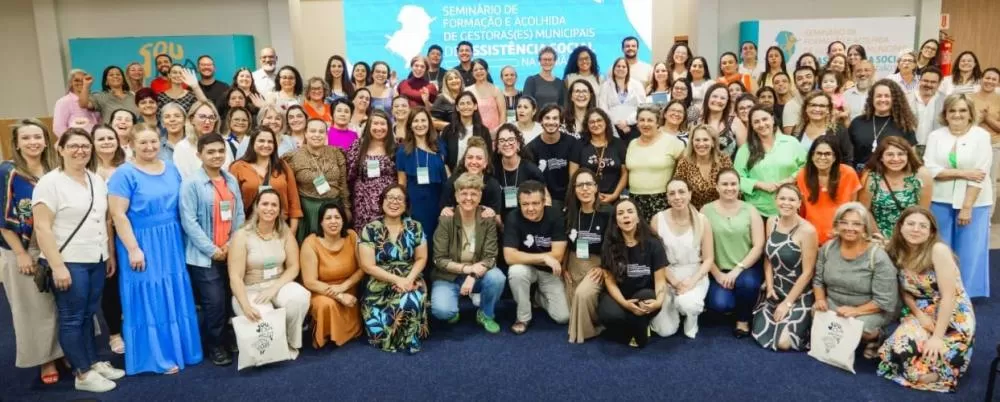 O Seminário de Formação e Acolhida de Gestores Municipais de Assistência Social contou com a participação de centenas de representantes de secretarias municipais de Assistência Social. (Fotos: Divulgação)