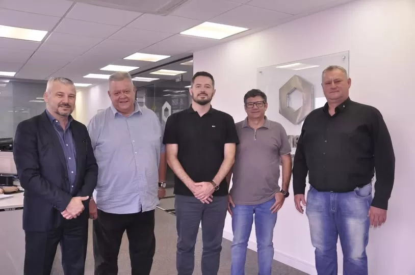 A comitiva rondonense na Fomento Paraná. (Foto: Assessoria/Divulgação)