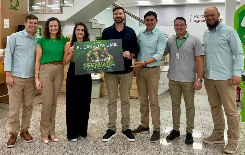 O associado Fábio Adriano Schons aumentou seu patrimônio em 5 mil reais, graças a poupança premiada do Sicredi. (Foto: Assessoria/Sicredi)
