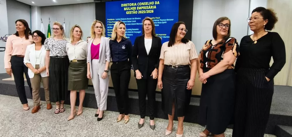 Diretoria do Conselho da Mulher Empresária para o biênio 2025-2026. (Fotos: João Livi)