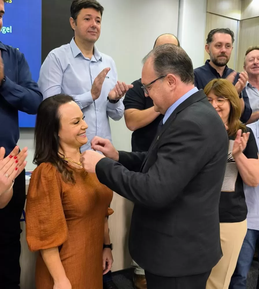 Geovana da Silva Krause foi empossada presidente da Acimacar. (Fotos: João Livi)