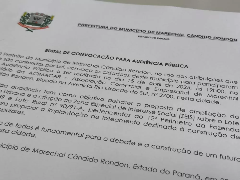 Marechal Rondon discute novo zoneamento urbano para viabilizar moradias populares