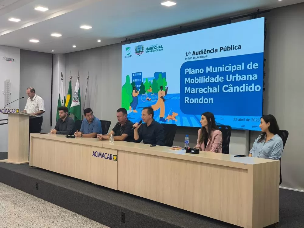 O plano norteará a mobilidade urbana de Marechal C. Rondon para os próximos 10 anos. (Foto: Assessoria/Prefeitura)