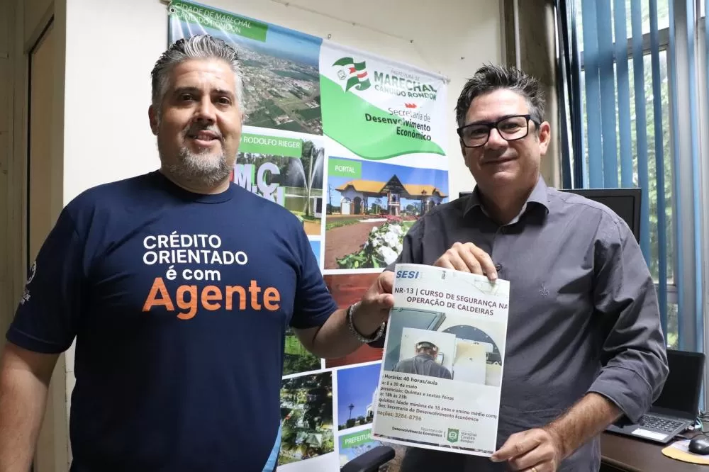 Lucio Fernandes e Claudio Kohler. (Foto: Assessoria/Prefeitura)