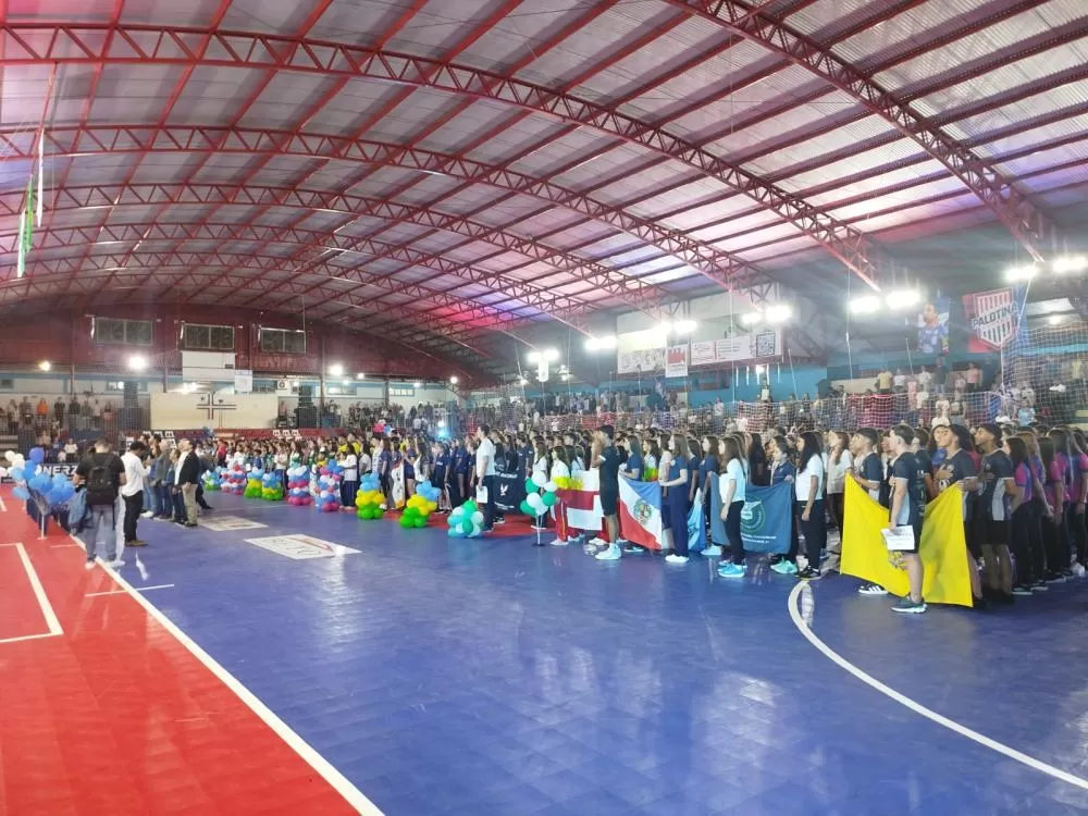 A solenidade de abertura da fase regional dos JEPS, em Palotina. (Foto: Assessoria/Prefeitura)