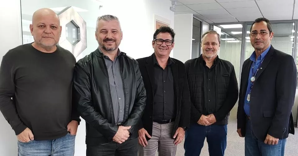 A comitiva de Marechal Rondon com a equipe do Fomento Paraná. (Foto: Divulgação)