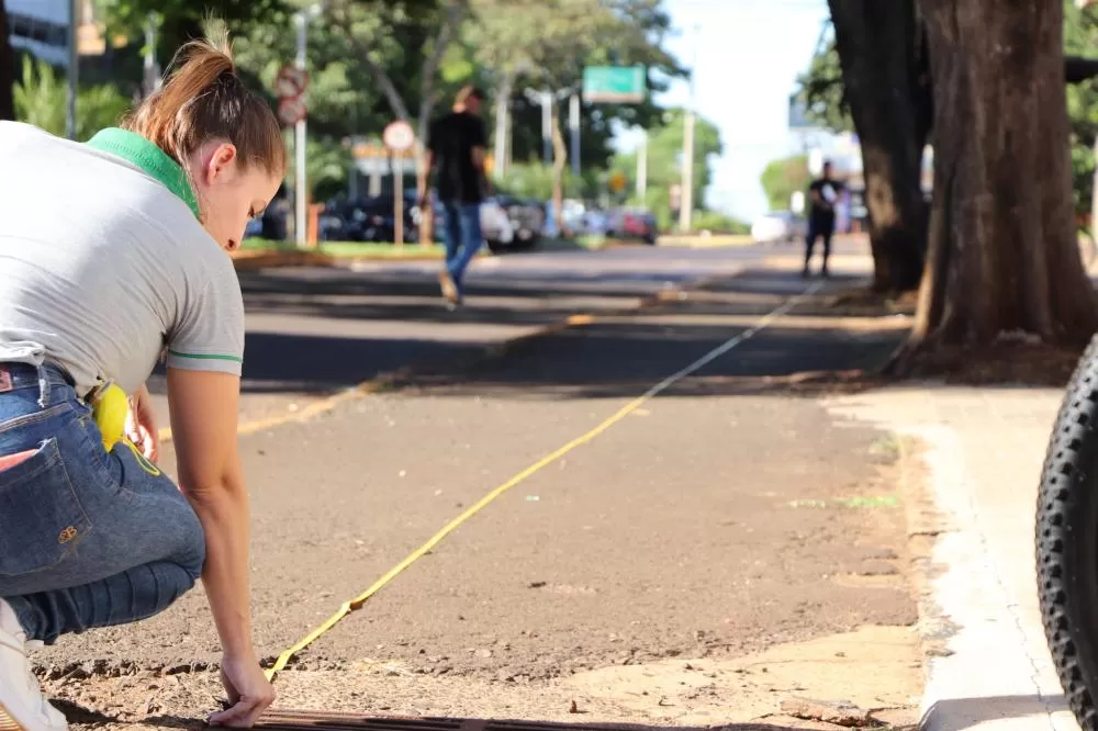 Ainda que a revitalização de parte da Avenida Maripá esteja em planejamento, foi solicitado o recapeamento das ciclovias da referida via. (Foto: Assessoria/Prefeitura)