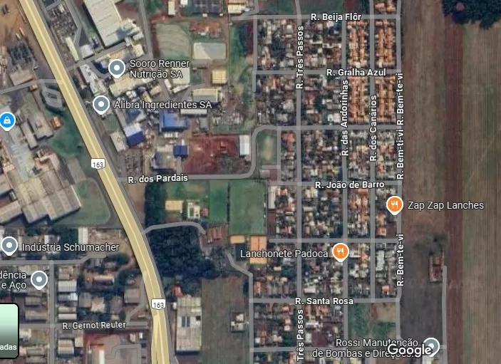 Vereadores propõe a construção de uma arena esportiva no Bairro São Francisco. (Imagem: Google Maps)
