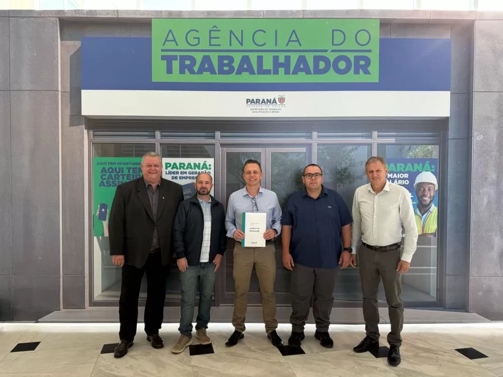 Sergio Marucci, Iloir de Lima, Vanderlei Sauer, Cleiton Freitag e Carlinhos Silva. (Foto: Divulgação)