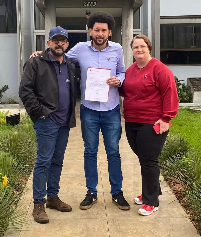 Irineu Feiden, Fernando Nègre e Daiana Lehr. (Foto: Assessoria)
