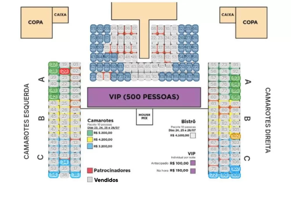 Área de shows da Expo Rondon será palco para noites memoráveis; camarotes e bistrôs garantirão conforto e vista privilegiada. (Imagem: Reprodução)