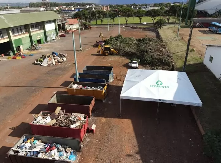 Ecoponto atenderá normalmente durante o feriadão, facilitando o descarte responsável de resíduos por parte da população rondonense. (Foto: Assessoria/Prefeitura)
