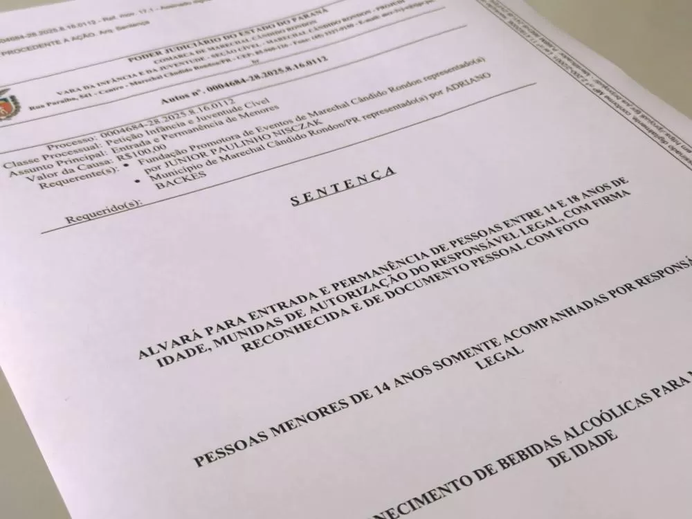 O juiz substituto Eric Bortoletto Fontes, da Seção Judiciária de Marechal Cândido Rondon, expediu o  alvará. (Foto: Assessoria/Prefeitura Municipal)