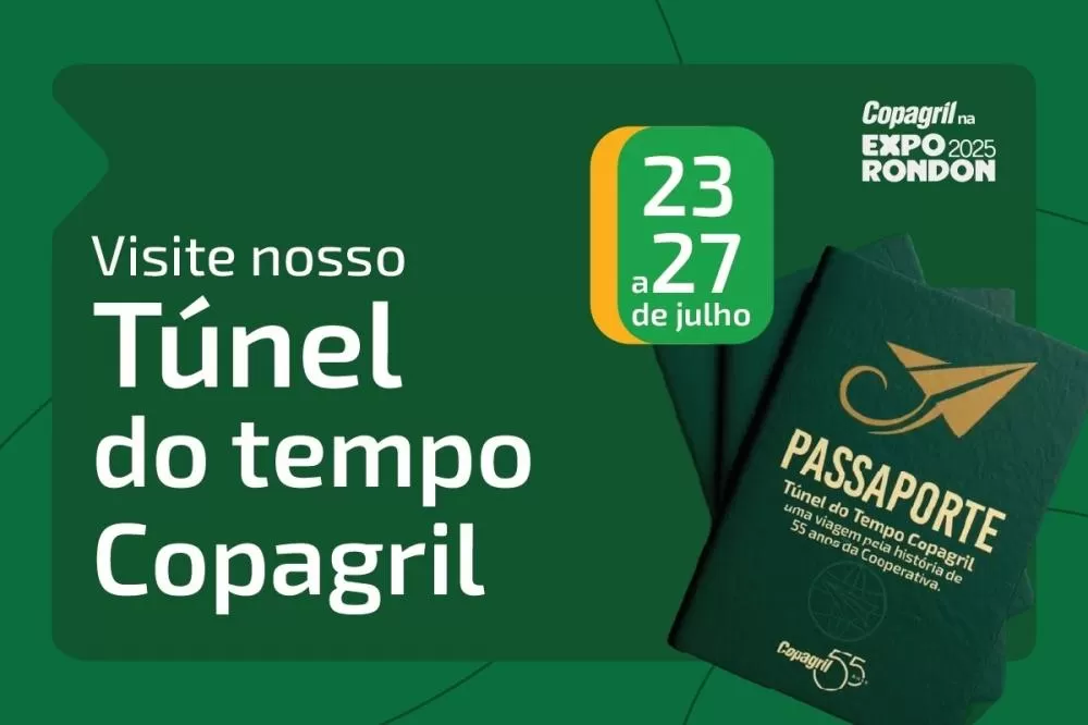 O Túnel do Tempo Copagril reúne painéis interativos e realidade virtual para celebrar 55 anos de história.