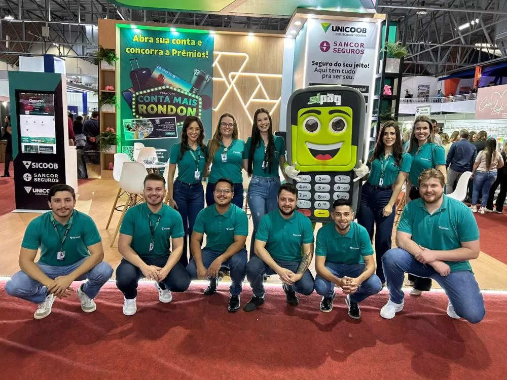 Sicoob Confiança promoveu experiências imersivas e orientação financeira durante a Expomar 2025, em Marechal Cândido Rondon. (Foto: Assessoria)