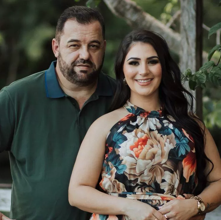 Wagner e Jaqueline da Costa Lajarin. (Foto: Arquivo Pessoal)