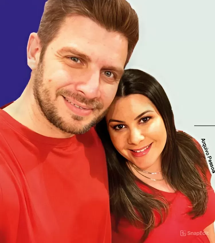 Leandro Krause e Cristina Dalmina. (Foto: Reprodução)