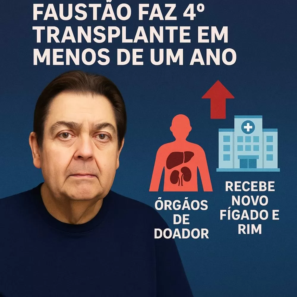 Faustão recebe dois órgãos de um mesmo doador e reacende debate sobre acesso à fila de transplantes no Brasil.