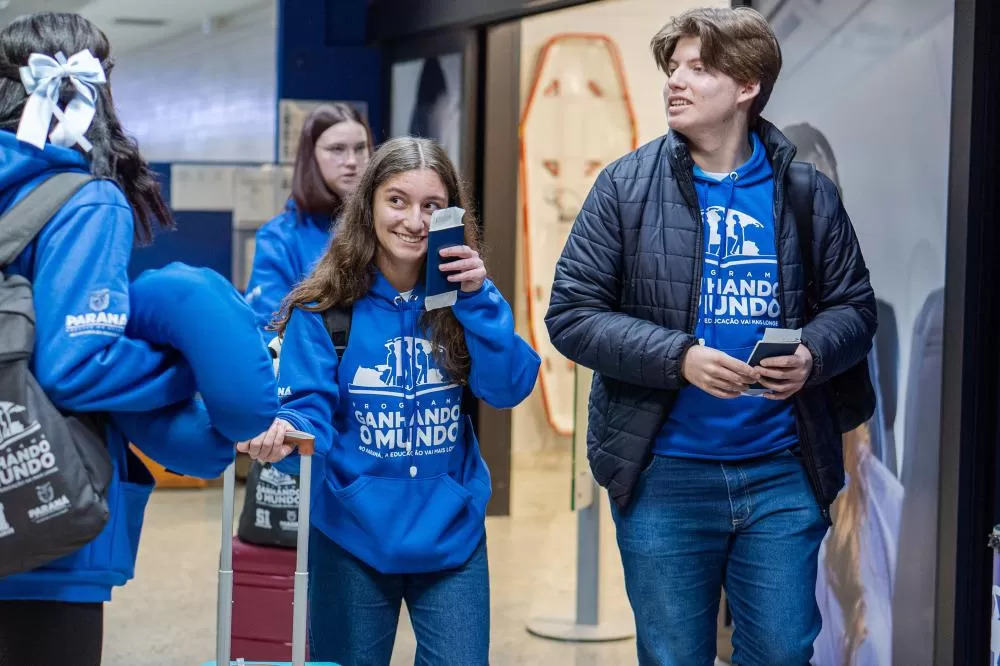 Educação divulga segunda convocação para edição 2026 do Ganhando o Mundo. (Foto: Lucas Fermin/SEED)