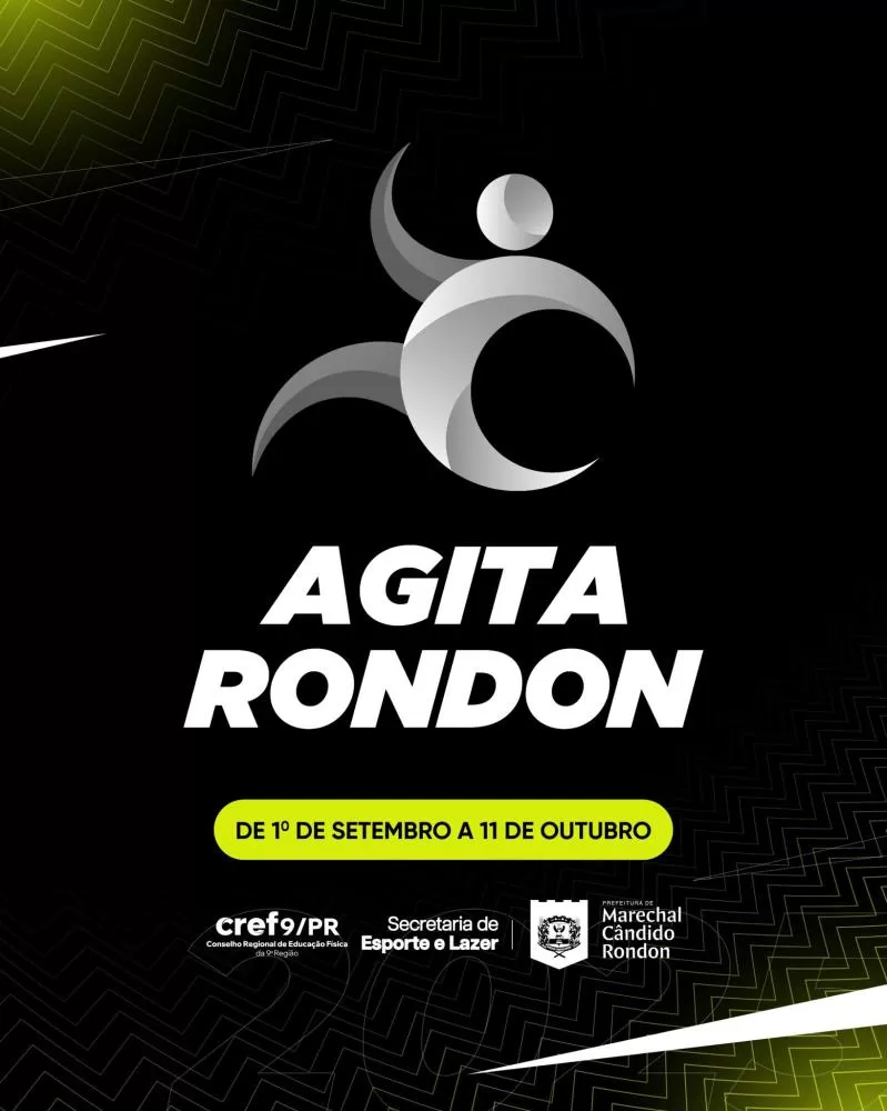 Agita Rondon 2025 movimenta Marechal Cândido Rondon com esporte, lazer e integração entre setembro e outubro. (Imagem: Divulgação)