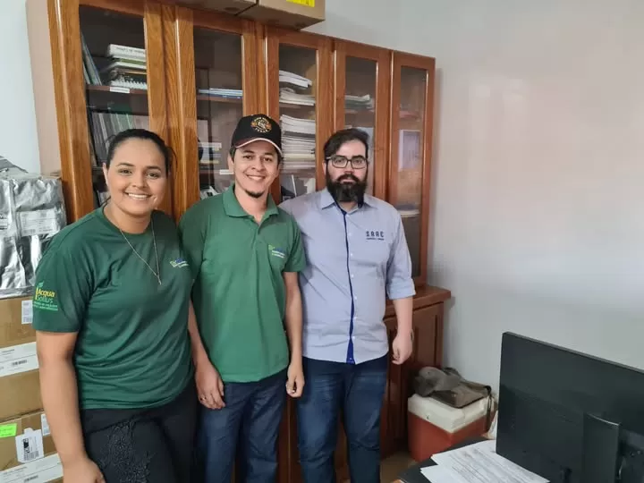 Equipe técnica do SAAE e da Biogénesis durante levantamentos em campo para elaboração dos planos de segurança e contingência. (Foto: Assessoria)