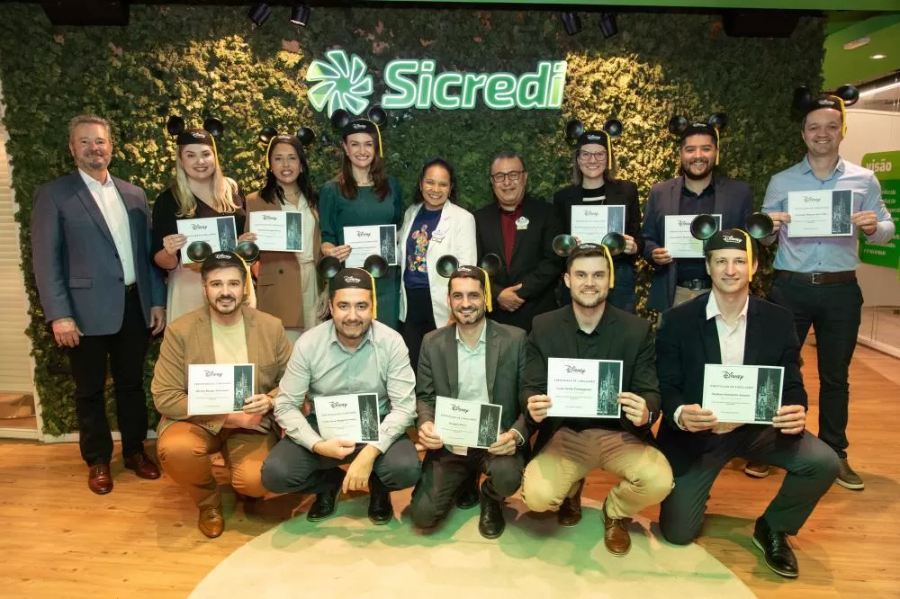 Colaboradores do Sicredi durante a formação inédita do Disney Institute no Espaço de Educação Padre Theodor Amstad, em Curitiba. (Foto: Rafael Danielewicz)