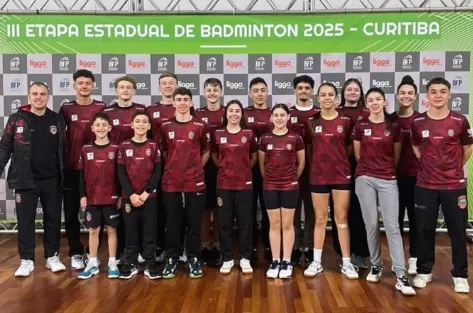 Equipe ARBAD/SMEL Marechal garantiu 28 medalhas na etapa estadual de badminton em Curitiba. (Foto: Divulgação)