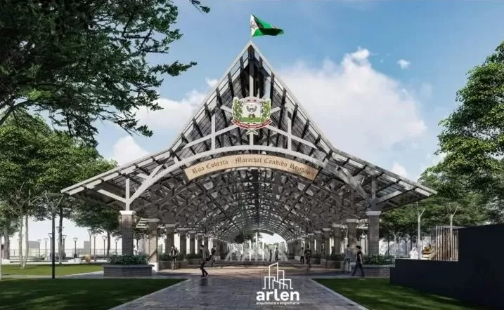 Futura Rua Coberta da Praça Willy Barth poderá se chamar Carlos Roberto Wild (Foto: Divulgação)