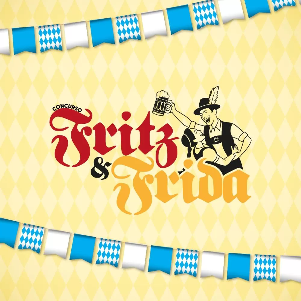 Quatro casais disputam o título de Fritz e Frida na abertura oficial da Oktoberfest 2025 em Marechal Cândido Rondon. (Imagem: Divulgação)